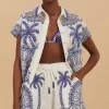 Farm Rio Shorts/bermuda<Blue Palm Trees Richelieu Shorts