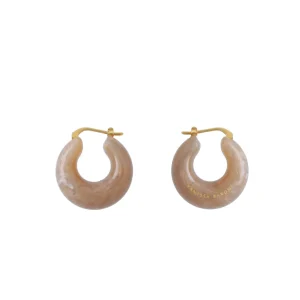 Vanessa Baroni Schmuck<Circlet Earring Biancone Marble