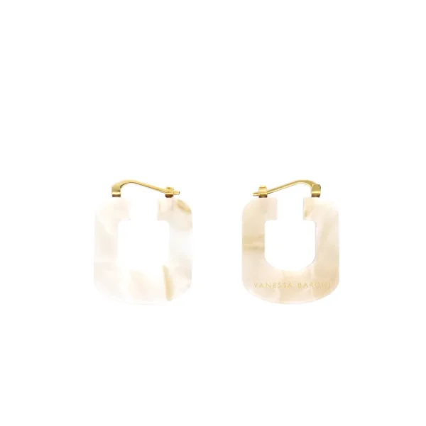 Vanessa Baroni Schmuck<Dice Earring Pearl Marble