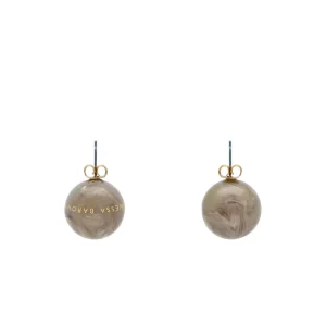 Vanessa Baroni Schmuck<Dot Earring Greige Marble