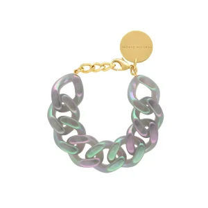 Vanessa Baroni Schmuck<Flat Chain Bracelet Iridescent Clear