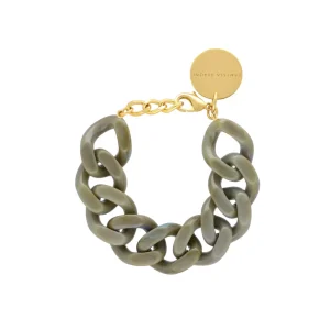 Vanessa Baroni Schmuck<Flat Chain Bracelet Light Olive Marble