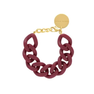 Vanessa Baroni Schmuck<Flat Chain Bracelet Matt Bordeaux