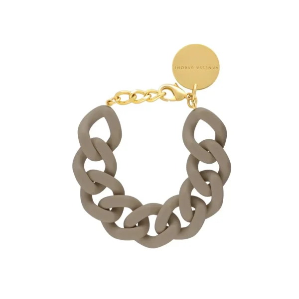 Vanessa Baroni Schmuck<Flat Chain Bracelet Matt Light Taupe