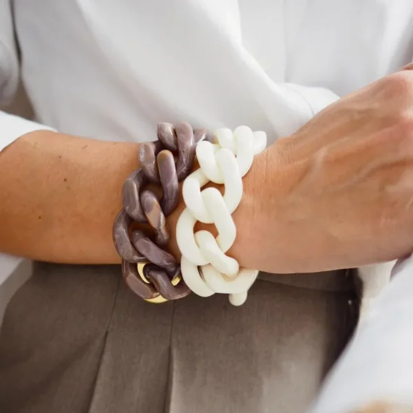 Vanessa Baroni Schmuck<Flat Chain Bracelet Off-White