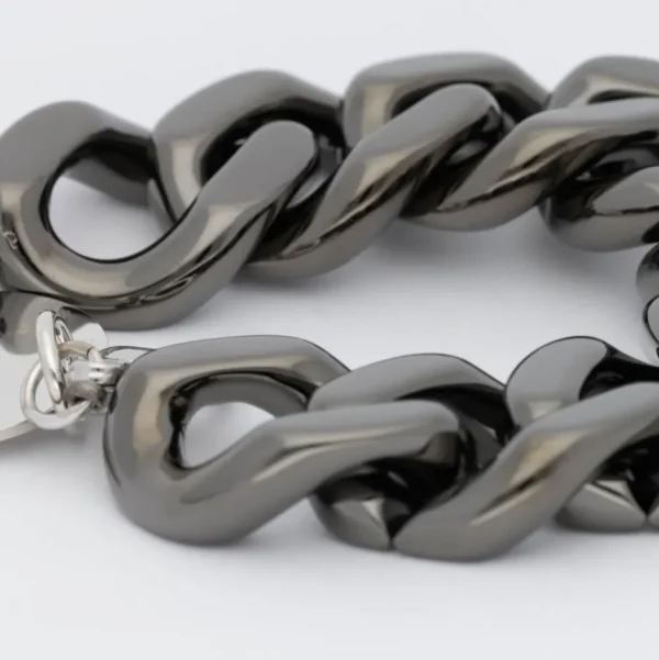 Vanessa Baroni Schmuck<Flat Chain Bracelet Ultrablack