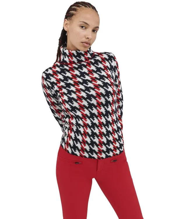 Perfect Moment Pullover<Houndstooth Rollkragenpullover