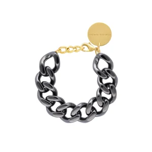 Vanessa Baroni Schmuck<Mini Flat Chain Bracelet Ultrablack