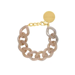 Vanessa Baroni Schmuck<Mini Flat Chain Bracelet Biancone Marble