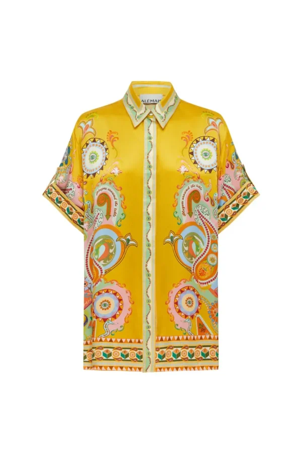 Alémais Shirts & Tops | Blusen & Hemden<Pinball Seidenshirt