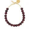 Vanessa Baroni Schmuck<Small Beads Necklace Bordeaux Marble