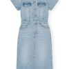 Ganni Kleider<Tint Denim Kleid